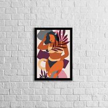 Quadro Abstrato Figurativo Mulher Forma I 45x34cm - com vidro Quadro Abstrato Figurativo Mulher Forma I 45x34cm - com vidro