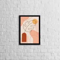 Quadro Abstrato Figurativo Vaso Forma Iii 24X18Cm