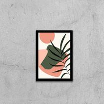Quadro Abstrato Figurativo Vaso Forma IV 33x24cm - com vidro