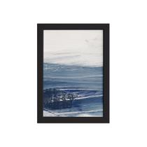 Quadro Abstrato para Sala Oceano Moldura Preta 22x32cm