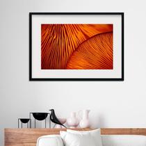 Quadro Abstrato Textura Natural Laranja - 60x48cm