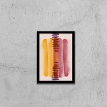 Quadro Abstrato Tons Marsala III 24x18cm