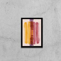 Quadro Abstrato Tons Marsala III 33x24cm - com vidro