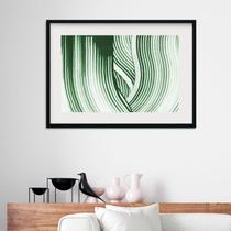 Quadro Abstrato Verde Degradê - 60x48cm Quadro Abstrato Verde Degradê - 60x48cm