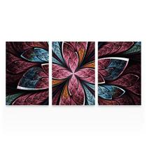 Quadro Abstrato Vitral Mandala Decorativo Moderno Para Sala Quarto - Bimper