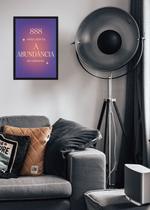 Quadro Abundância infinita com Vidro e Moldura Preta Tamanho:21cm x 30cm (A4) Quadro Abundância infinita com Vidro e Moldura Preta Tamanho:21cm x 30cm (A4)