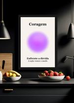 Quadro Ação/Coragem/Medo com Vidro e Moldura Preta Tamanho:21cm x 30cm (A4) Quadro Ação/Coragem/Medo com Vidro e Moldura Preta Tamanho:21cm x 30cm (A4)