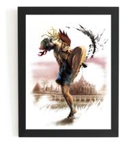 Quadro Adon Street Fighter Gamer Arte Muay Thai Quadro Adon Street Fighter Gamer Arte Muay Thai