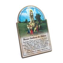 Quadro Adorno De Mesa Nossa Senhora De Fátima Em Mdf