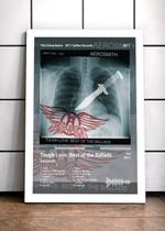 Quadro Aerosmith ToughLov C C/ Vidro e Moldura Tam:A4 Quadro Aerosmith ToughLov C C/ Vidro e Moldura Tam:A4