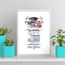 Quadro Agradecimento Ao Professor 24X18Cm