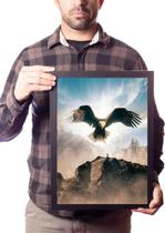 Quadro Águia Céu Proteção Espiritual Poder De Deus