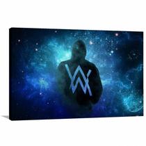 Quadro Alan Walker Música decorativo com Tela em Tecido Quadro Alan Walker Música decorativo com Tela em Tecido
