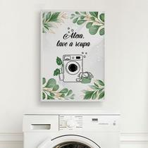 Quadro Alexa Lave A Roupa 33x24cm - com vidro
