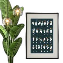 Quadro Alfabeto Manual Libras - 60X48Cm Quadro Alfabeto Manual Libras - 60X48Cm