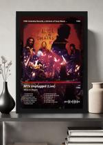 Quadro Alice In Chains (Dark) - Com Vidro e Moldura Preta Tamanho:21cm x 30cm (A4) Quadro Alice In Chains (Dark) - Com Vidro e Moldura Preta Tamanho:21cm x 30cm (A4)