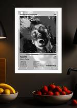 Quadro Alice In Chains Facelift (B&W) - Branco com Vidro Tamanho:21cm x 30cm (A4)