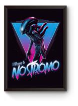 Quadro Alien Retrô Poster Moldurado Quadro Alien Retrô Poster Moldurado