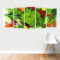 Quadro Alimentos Comidas Frutas, Verduras e Legumes em Canvas