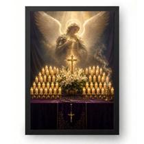 Quadro Altar Devocional da Quaresma de São Miguel 15x21cm Quadro Altar Devocional da Quaresma de São Miguel 15x21cm