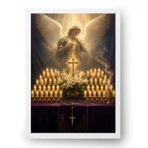 Quadro Altar Devocional da Quaresma de São Miguel 30x42cm Quadro Altar Devocional da Quaresma de São Miguel 30x42cm