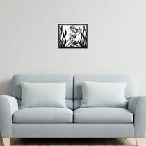 Quadro alto relevo agua viva preto fundo decorativo 32x38 Quadro alto relevo agua viva preto fundo decorativo 32x38