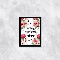 Quadro Amor é Pra Quem Ama 24x18cm