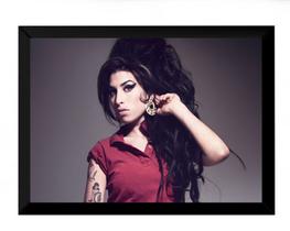 Quadro Amy Winehouse Musica Foto Poster Moldurado Quadro Amy Winehouse Musica Foto Poster Moldurado