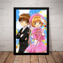 Quadro Anime Cardcaptor Sakura Geek Poster Moldurado Quadro Anime Cardcaptor Sakura Geek Poster Moldurado