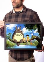 Quadro Anime Clássico Meu Amigo Totoro Arte Studio Ghibli