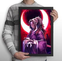 Quadro Anime Demon Slayer - Lua Superior 1 Kokushibo (Tamanho A3)