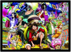 Quadro Anime One Piece Desenho Com Moldura G02