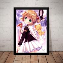 Quadro Anime Sakura Card Captors Arte Poster Moldurado Quadro Anime Sakura Card Captors Arte Poster Moldurado