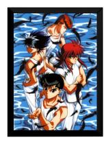 Quadro Anime Yu Yu Hakusho Mangá Poster Moldurado Quadro Anime Yu Yu Hakusho Mangá Poster Moldurado