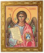 Quadro Anjo Da Guarda, Ícone, Mod.12, Tam. 30x25cm. Angelus Quadro Anjo Da Guarda, Ícone, Mod.12, Tam. 30x25cm. Angelus