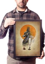 Quadro Anubis Deus Antigo Egíto Arte Decoração