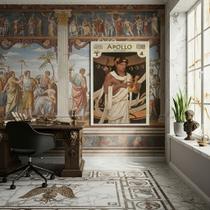 Quadro Apollo Filho de Zeus e Irmão de Artemis - 70x50cm Cor:Moldura Branca Quadro Apollo Filho de Zeus e Irmão de Artemis - 70x50cm Cor:Moldura Branca