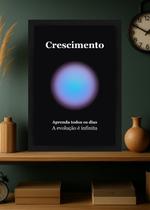Quadro Aprendizado/Crescimento com Vidro e Moldura Preta Tamanho:21cm x 30cm (A4) Quadro Aprendizado/Crescimento com Vidro e Moldura Preta Tamanho:21cm x 30cm (A4)