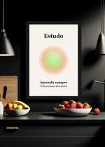 Quadro Aprendizado/Estudo com Vidro e Moldura Preta Tamanho:21cm x 30cm (A4) Quadro Aprendizado/Estudo com Vidro e Moldura Preta Tamanho:21cm x 30cm (A4)
