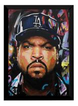 Quadro Aquarela Lendas Do Rap Ice Cube Nwa Hip Hop 42x29cm