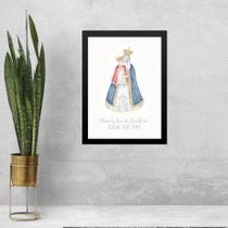 Quadro Aquarela Nossa Senhora Do Bom Parto 45X34Cm Quadro Aquarela Nossa Senhora Do Bom Parto 45X34Cm