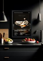 Quadro Arctic Monkeys Tranquility Base H. (Dark) Com Vidro Tamanho:21cm x 30cm (A4)