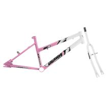 Quadro Aro 20 Ultra Bikes em Aço Carbono Bicolor com Garfo Feminino