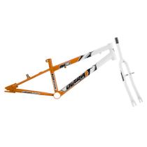 Quadro Aro 20 Ultra Bikes em Aço Carbono Bicolor com Garfo Rebaixado