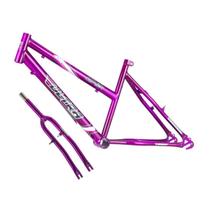 Quadro Aro 24 Ultra Bikes em Aço Carbono com Garfo Feminina