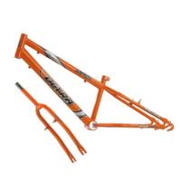 Quadro aro 24 ultra bikes em aço carbono com garfo rebaixado