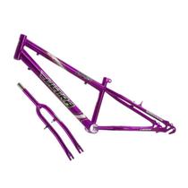 Quadro aro 24 ultra bikes em aço carbono com garfo rebaixado