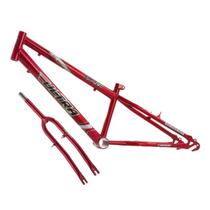 Quadro aro 24 ultra bikes em aço carbono com garfo rebaixado