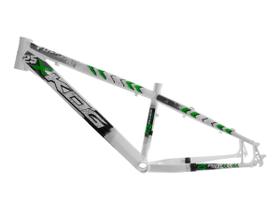 Quadro aro 26 kog freeride para grau tipo viking gios branco com verde