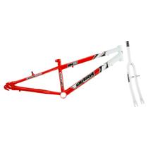 Quadro Aro 26 Ultra Bikes em Aço Carbono Bicolor com Garfo Rebaixado